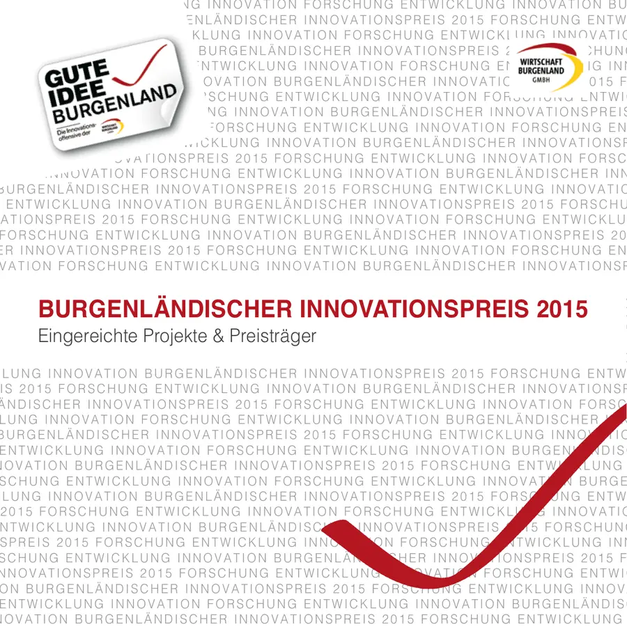 Offizielles Erscheinungsbild des Burgenländischen Innovationspreises 2015